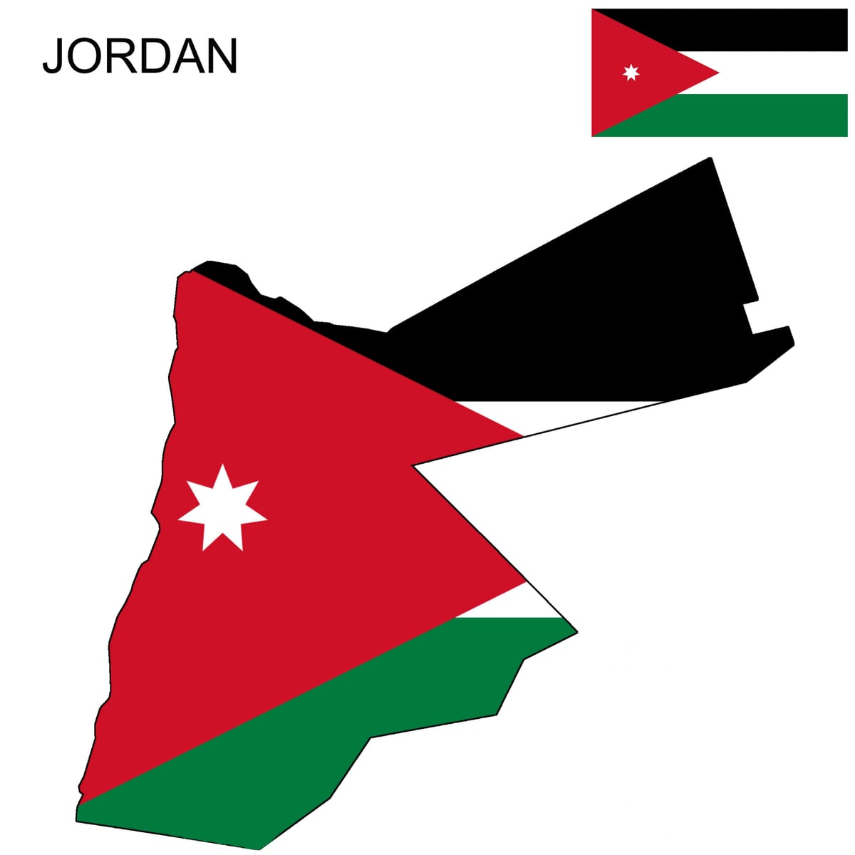 karta Jordan zastava karti 