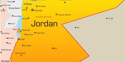 Karta Jordan na Bliskom Istoku