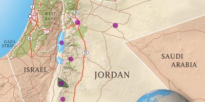 Kraljevina Jordan karti