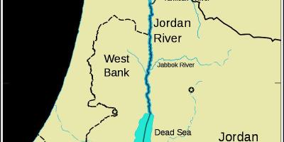 Jordan je rijeka na Bliskom Istoku karti